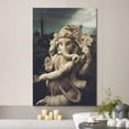 thumbnail image 2 of wall26 Canvas Print Wall Art Ganesha Elephant God of Wisdom Hindu Statue Cultural Religious Photography Realism Decorative Yoga Multicolor Relax/Calm Zen for Living Room, Bedroom, Office - 32"x4, 2 of 5