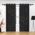 thumbnail image 4 of Lfeey Blackout Blackout Curtains for Kitchen, Bedroom Room Darkening Insulation and Noise Reduction, W42 “xL72”, 2 Panels, 4 of 5