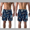 thumbnail image 3 of luoweisi Men's Beach Shorts Quick Dry Swim Trunks with Mesh Lining Candle M, 3 of 5
