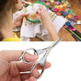 thumbnail image 1 of Folding Scissors, Incisive Blades Sewing Scissors Portable Stainless Steel  For Fishing For Mountain Climbing For Tourism Gold,Silver, 1 of 8