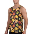thumbnail image 2 of Logiee Colorful Maple Leaves Print Men's Workout Tank Top,Quick Dry Workout Tank Top,Gym Muscle Tee,Fitness Bodybuilding Sleeveless T Shirt-3X-Large, 2 of 7