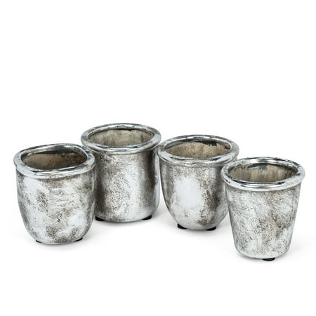 Set of 6 Small Rustic Planter