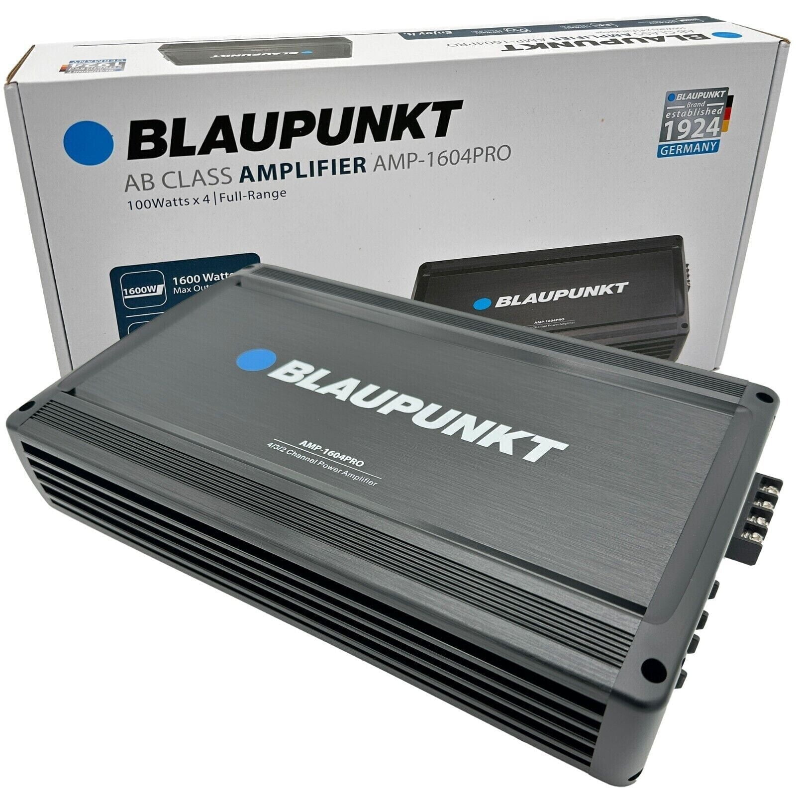 BLAUPUNKT 1604PRO Car Audio 4-Channel Amp Amplifier 1600 Watts Max Peak Power