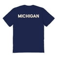 thumbnail image 1 of Michigan Graphic Navy Men's Cotton T-Shirt, 1 of 1