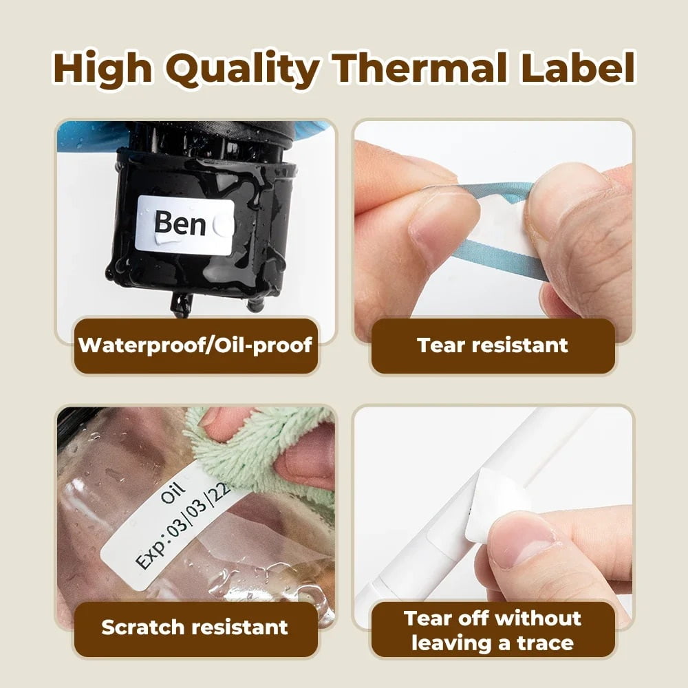 Q30 Label Printer Mini Printer Pocket Thermal Label Maker Wireless Sticker Pocket Portable Printer ,Fast-Drying Ink with Crisp Output