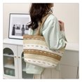 thumbnail image 1 of Bolso de mano para mujer, bolsos de paja, bolso de mano de verano, bolso grande de playa tejido (caqui) Ndcxsfigh Para Estrenar, 1 of 7