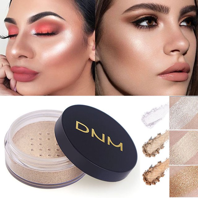 3 Colors High-gloss Loose Powder Pearlescent Powder Natural Waterproof Sweatproof Lasting Control Oil Makeup Cosmetics Tools zhangyuxiang LED