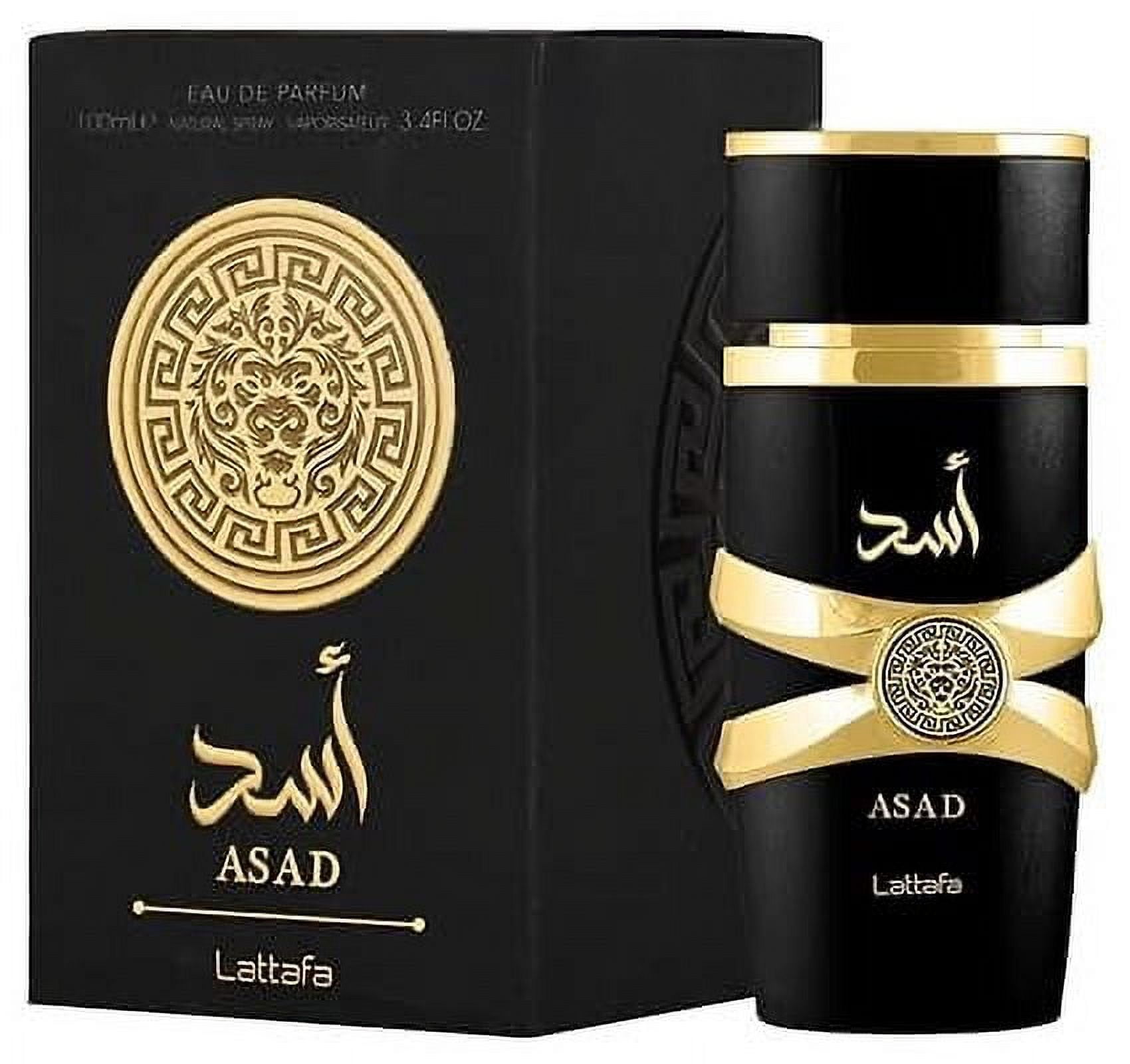 Lattafa Perfumes Asad for Unisex Eau de Parfum Spray, 3.4 Ounce