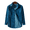 Dark Blue, variant on Mens Solid Long Sleeve Ribbed Button Down Corduroy Shirt Jacket Casual Spring Fall Pocket Shacket Jacket