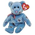 thumbnail image 1 of TY Beanie Baby - KOREA the Bear *w/ FLAG NOSE* (Korean Exclusive) (8.5 inch), 1 of 1