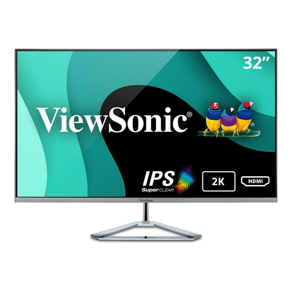 Viewsonic 32" Display, 2560 x 1440, Silver, VX3276-2K-MHD