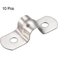 thumbnail image 3 of 8mm(0.3") Rigid Pipe Strap, 2 Holes 304 Stainless Steel Tension Tube Clip Clamp 10pcs, 3 of 4