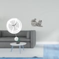 thumbnail image 2 of Reloj de pared,Reloj de pared decorativo para baño y dormitorio.,Figura de escritorio,Estatua de gato,linda estantería,escritorio,decoración del hogar,Figura decorativa creativa para la, 2 of 8