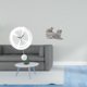 thumbnail image 2 of Adorno De Reloj De Pared Acrílico Con Grandes Números Arábigos Y Escultura De Gato Para Cocina, Estudio, Dormitorio, Sala De Estar, Oficina, Decoración, Regalo, 2 of 8
