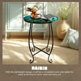 thumbnail image 6 of Haibin 15 inches high Outdoor Side Table, Patio Table Indoor Folding Round End Table with Plant Stand for Bistro Balcony Garden, 6 of 7