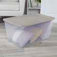 thumbnail image 3 of Sterilite 90 Quart Storage Box Plastic, Grey Pumice, 3 of 9