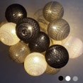 thumbnail image 4 of Atmosphere Decor, Fairy Curtain Lights: Cadena de luces de algodón de 3 m de color blanco cálido, crea una luz relajante y realza la ternura y la comodidad de tu espacio, 4 of 7