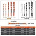 thumbnail image 2 of 10pcs Masonry Drill Bit Tungsten Carbide Drill Bits Professional Tile Drill, 2 of 5