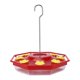 thumbnail image 1 of Comedero para colibríes, comedero para pájaros colgante a prueba de fugas de 16oz con 8 puertos de alimentación para decoración exterior de jardín, 1 of 12