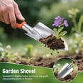 thumbnail image 3 of Garden Tool Set, 3 Pack Aluminum Heavy Gardening Kit Including Hand Shovel, Transplant Shovel and Hand Rake, 3 of 4