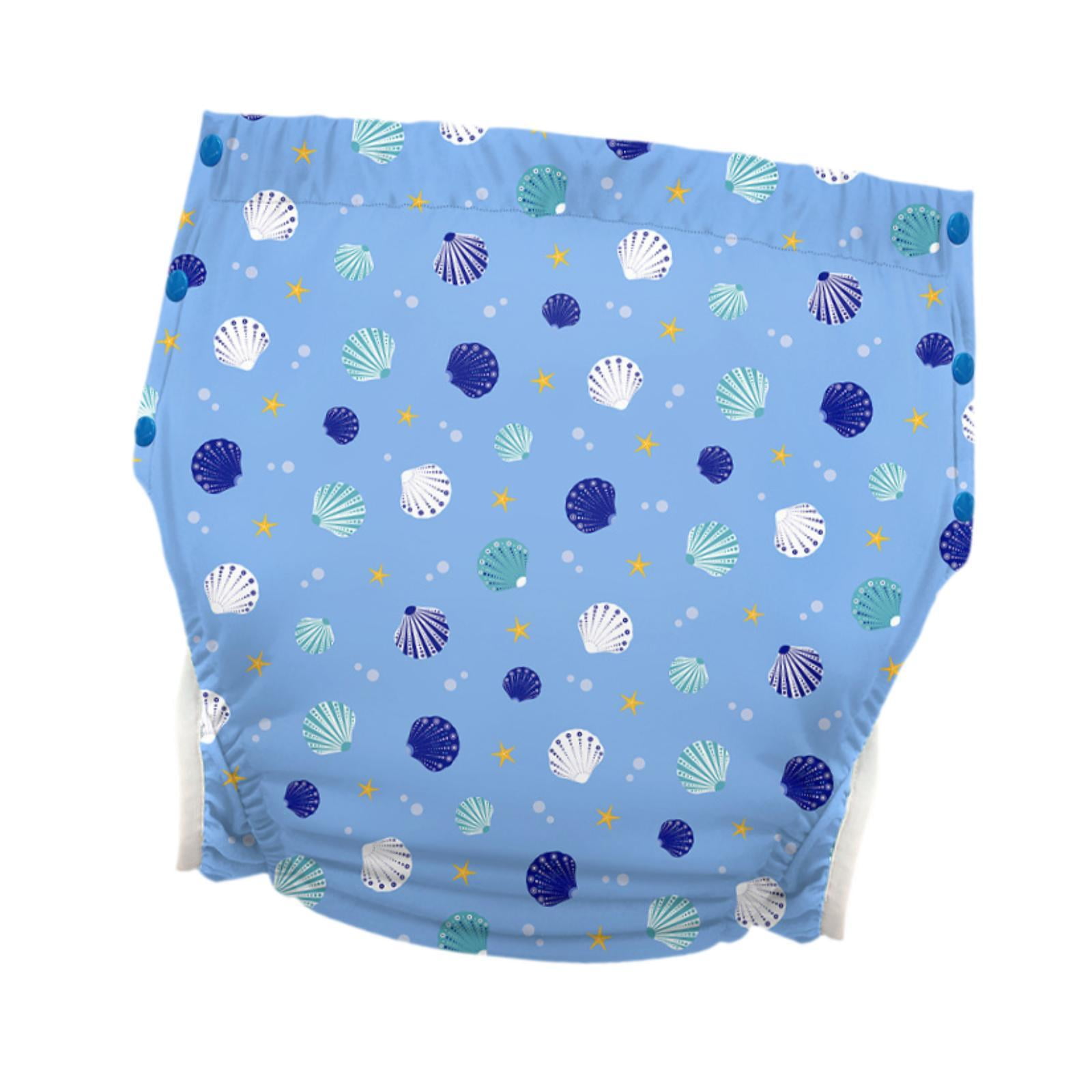 Wswqop Adults Cloth Diaper Care Triangle Pant Soft Adjustable Buckle Side Leakproof for Blue