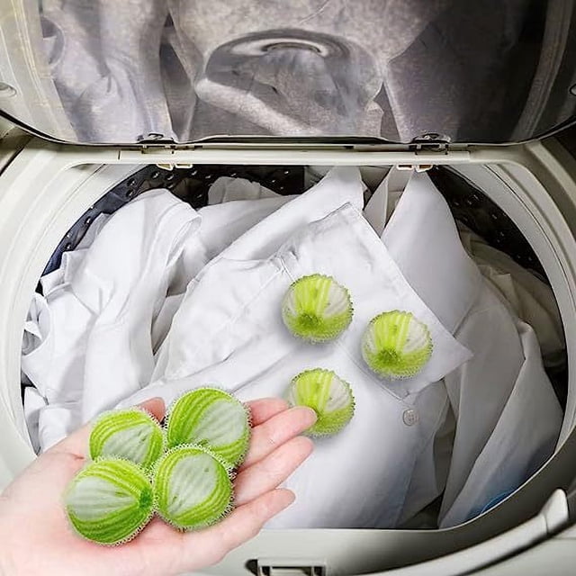 12 piezas/paquete de bolas de lavandería grandes de 35 mm, bolas de lavandería de nailon antienrollamiento, bolas de lavandería antienrollamiento, bolas de limpieza descontaminantes