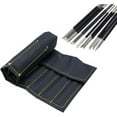 thumbnail image 1 of Professional Stone Carving Kit, High Carbon Steel Tools, Canvas Pocket Tool Roll, Versatile Purpose Tool Pouches, Easy Grip Handle, Contains Necessary Tools For Craft, 10 Pcs, 1 of 5