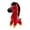 Red, variant on Embroidered Horse Plush Toy Red and Black Folk Art Style Pony Stuffed Animal Soft Textile Horse Figure Traditional Pattern Decor for Home Display Black