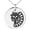 Silver, variant on Tioneer Stainless Steel Aztec Chief Tribe Rune Engraved Small Medallion Circle Charm Pendant Necklace