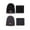 D, variant on Babysbule Hats for Women Winter Winter Thermal Plush Hat Scarf Woolen Cap Cycling Windproof Cap Two-piece 2PC