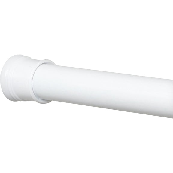 Zenna Home Tension Stall Shower Rod, 27"-40", White