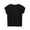 Black, variant on Women's Crewneck Neck Tops Loose Fit Cap Sleeve Soft Blouse Plus Size Pj Sleeping Shirts Purple,3xL