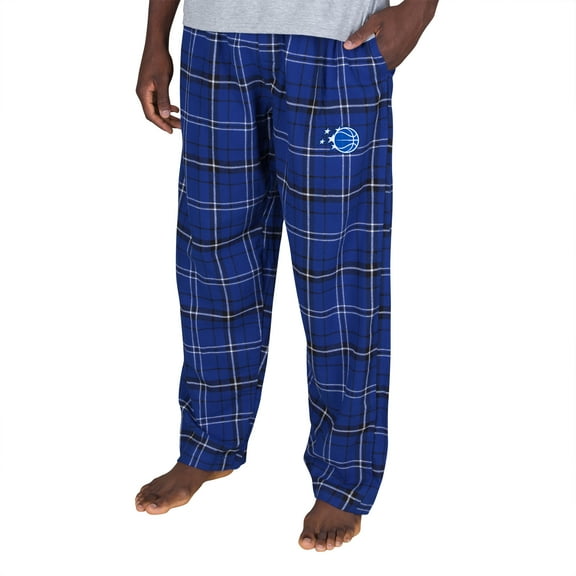 Men's Concepts Sport Blue/Black Orlando Magic Ultimate Plaid Flannel Pants