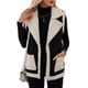 thumbnail image 1 of Chalecos de Ante Sintético para Mujer, Chaquetas Sin Mangas con Cuello en V, Botones y Forro , Ropa Informal para Otoño e Invierno. Negro XXL, 1 of 9