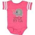 thumbnail image 3 of Inktastic Tia Loves Me Baby Elephant Boys or Girls Baby Bodysuit, 3 of 5
