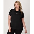 thumbnail image 2 of Hanes Sport Cool DRI Women's Performance Polo Shirt, 3-Pack Black/Black/Black 2XL, 2 of 5