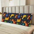 thumbnail image 6 of Gaeub Dinosaurs in Space Printed Long Body Pillowcase Envelope Closure 1 Pack Wrinkle for Night Sweats - 20x54 in, 6 of 8