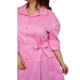 thumbnail image 4 of Vestido camisero con falda a capas talla extra, modelo 0214 (Rosa) rosa 38 Roman Fashion Vestido extra 0214, 4 of 6
