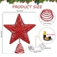thumbnail image 4 of Christmas Tree Topper, Lighted Star Tree Topper with 20 LED, Star Snowflake Tree Topper for Xmas Tree Decorations,Battery Operated, 4 of 7