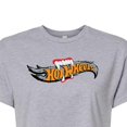 thumbnail image 3 of Hot Wheels - Halloween - Logo Bitten With Fangs - Juniors Cropped Cotton Blend T-Shirt, 3 of 5