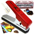 thumbnail image 1 of Pick-a-Palooza DIY Guitar Pick Punch - The Premium Guitar Pick Maker and a Leather Key Chain Pick Holder - Gift Pack - R, 1 of 7