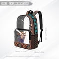 thumbnail image 7 of Xoenoiee Aztec Highland Cattle Print 17" Kids Backpack Lightweight Clear Backpack PVC Schoolbag for Boys, Large Capacity Bookbag Transparent Travel Daypack with Adjustable Straps for Middle School, 7 of 7