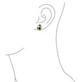 thumbnail image 5 of Bling Jewelry Womens Black White Cats Eye Garden Butterflies Flower Clip On Earrings Non Pierced Ears Gold Plated, 5 of 6