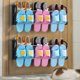 thumbnail image 5 of Zapatero de pared para puerta de baño, organizador de almacenamiento para baño, 5 of 7