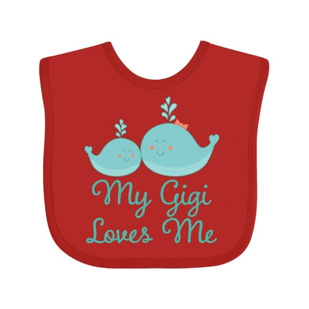 

Inktastic My Gigi Loves Me Gift Baby Boy or Baby Girl Bib