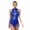 Royal Blue, variant on TiaoBug Womens Sequins Latin Jazz Dance Tassel Leotard Bodysuit Dress Fringed Ballroom Dancewear Black XL