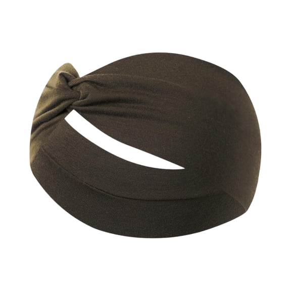 Garbnen Head Bands Mens Women Elastic Non Slip Knotted Hair Bands Soft Stretchy Basketball Tennis Workout Sports Unisex Head Sweat Band