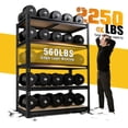 thumbnail image 5 of ZEUKMXOO 2250LBS Garage Shelving Unit, 5-Tier Adjustable Metal Storage Shelves, Heavy Duty Shelf Rack for Basement, Garage, Pantry, Warehouse, Kitchen （72" H*36" W*16" D）, 5 of 6