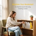 thumbnail image 5 of REGALWOVEN Decorative Metal Bookends with Hollow Tree Design, Book Ends for Shelves, Non-Skid Bookshelf Organizer Yellow 5.1"L x 4.3"W x 8.7"H, 5 of 5