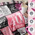 thumbnail image 5 of Birthday Gifts for Women Girls Throw Blanket 50"X40", Happy Birthday Decorations for Women, Gifts for Women Birthday Unique, Womens Birthday Gift Ideas for Her Friend Mom Sister Wife Grandma, 5 of 5